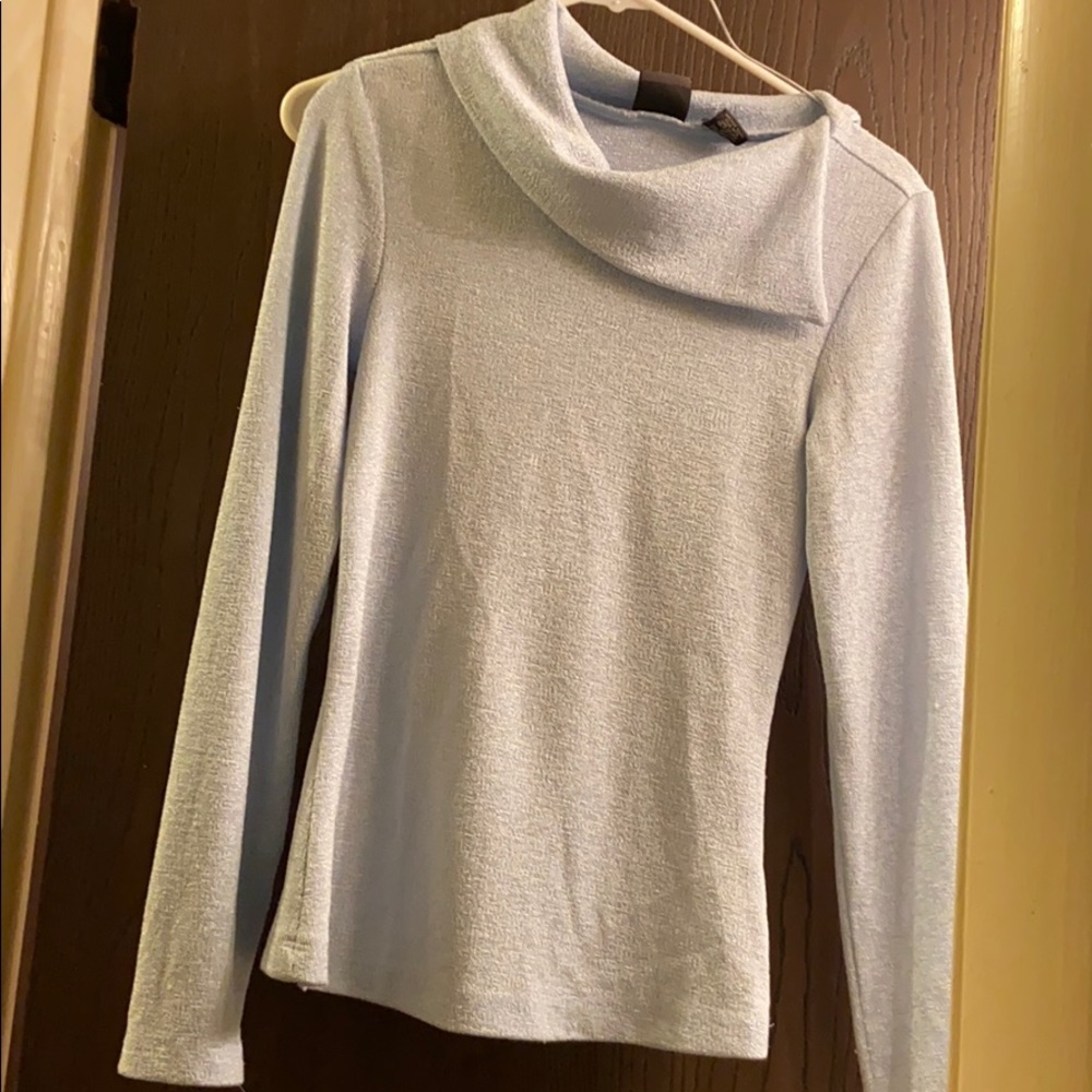 Copper Key: Baby blue blouse